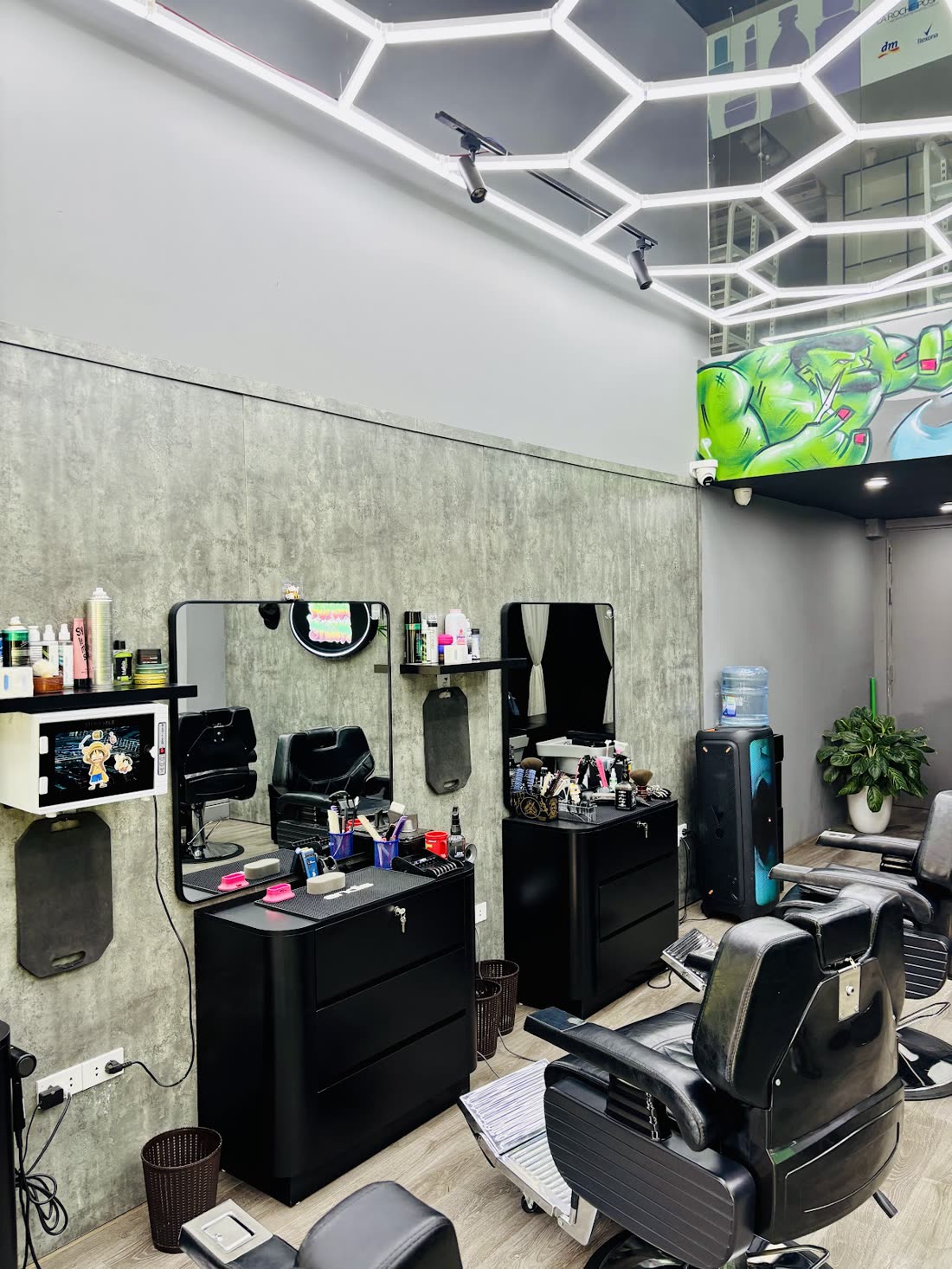 Barber stations